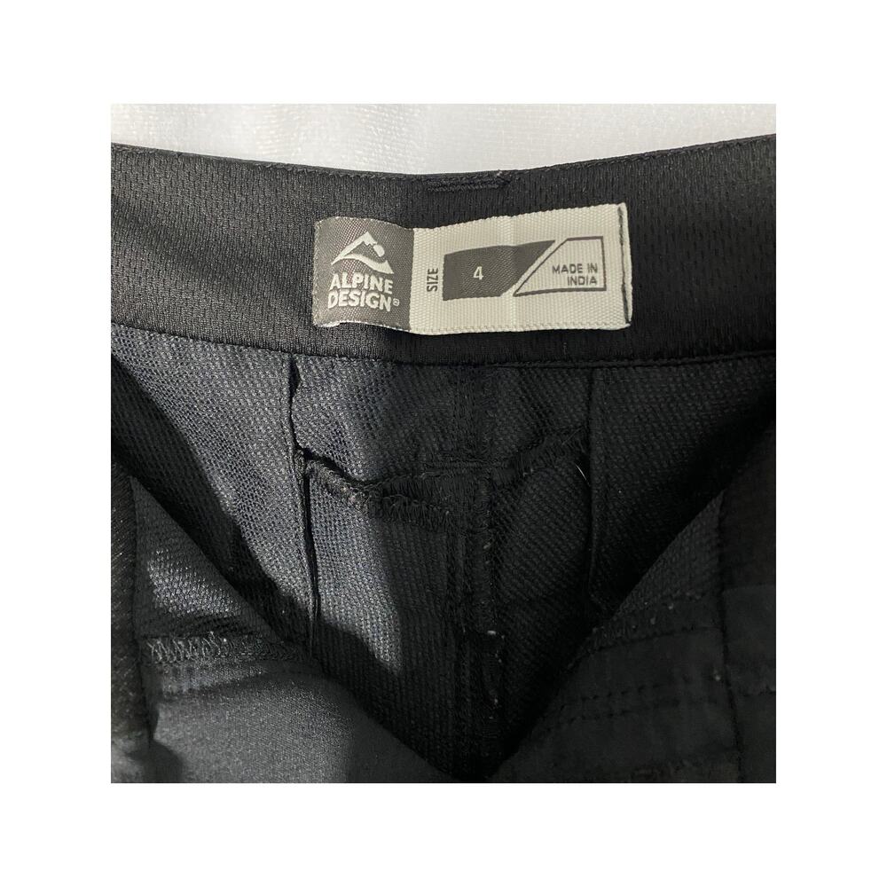 Alpine Design Mountain Tech Series Black Bermuda Capri Pants Size 4 - Picture 5 of 8